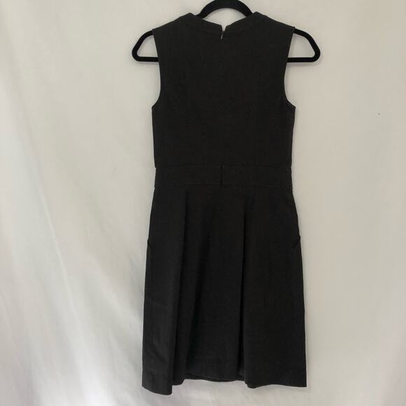 Theory Black Sleeveless Sheath Dress Womens 2 Mini Classic Preppy Office - Picture 2 of 10